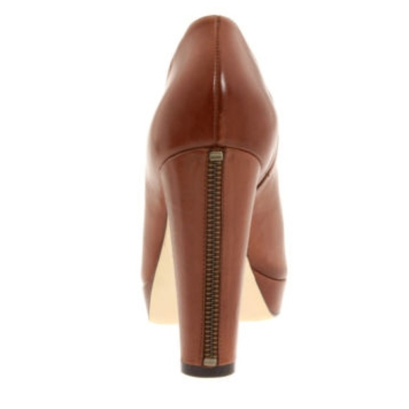 Cole Haan Nike Air Bootie Ankle Boots Brown Leather Size 6 7 7.5 9 9.5 Heels New - Picture 5 of 6